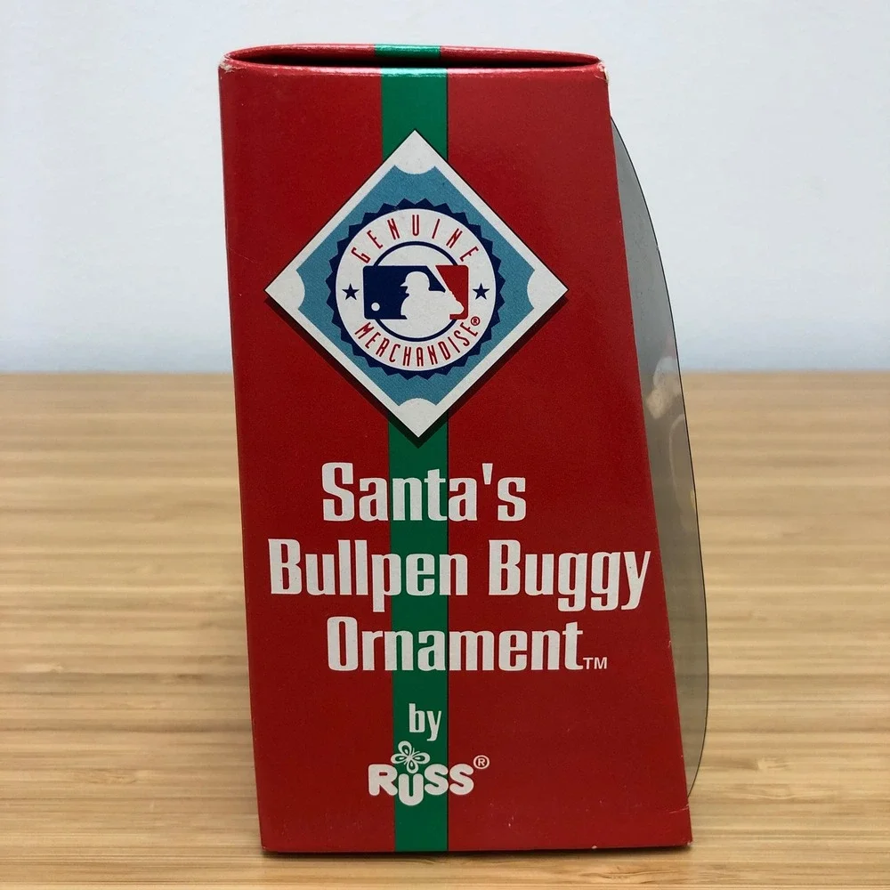 Russ Ornament Chicago White Sox Black Santa Bullpen Buggy MLB